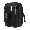 Multi-functional Belt Pouch for Smartphones, Water-Repellent, Tactical Airsoft Bag with MOLLE System (Black)