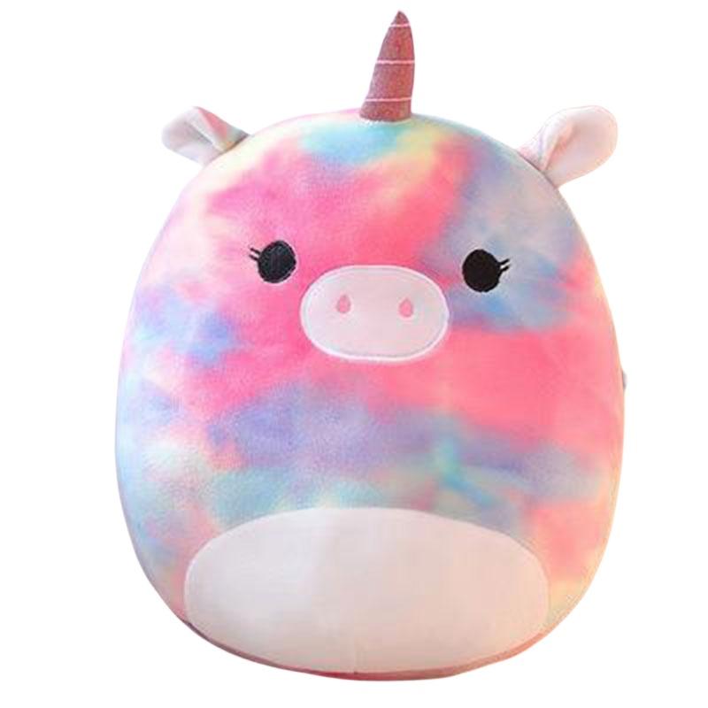 Soft Plush Unicorn And Cow Pillow Cushion Cartoon Animal Stuffed Toy For Girls 35cm