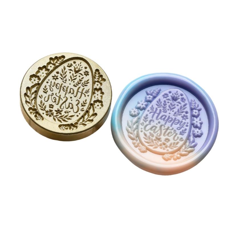 Easter Pattern Wax Stamp Head Replacement for Sealing Envelope Invitation Gift Cards Easter Greeting Card