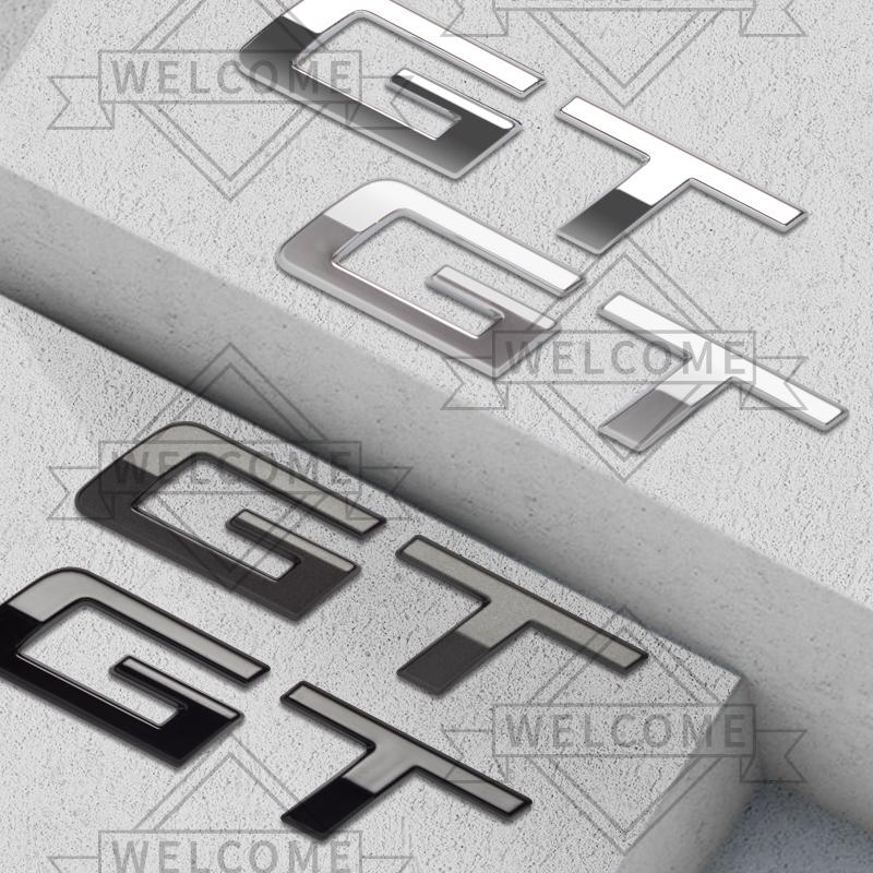 3D Car Stickers GT Emblem Auto Body Badge Trunk Decal For 5008 308 206 3008 2008 4008 RCZ GT Line 208 107 Decoration Accessories