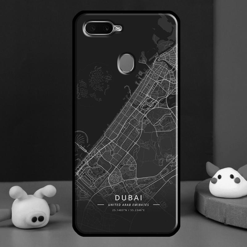 Чехол-карта страны с набросками города Ins Travel для Oppo A98 A78 A58 A15 A16 A17 A5 A9 A91 A52 A72 A76 A96 A74 A94 A54 S A57 A77