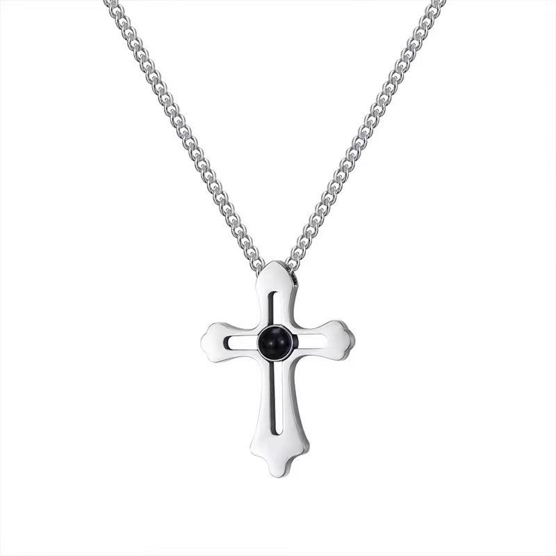 Подвеска-ожерелье из нержавеющей стали 'Я люблю тебя' с проекцией на 100 языков. Подарок на День святого Валентина и Рождество.