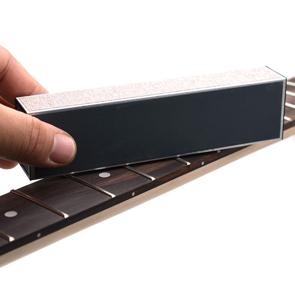 Гитарный ладовый выравнивающий шлифовальный брусок, ладовый шлифовщик, полировка гитарных ладов, напильник для ладов из алюминиевого сплава, шлифовщик, камень для шлифовки ладов