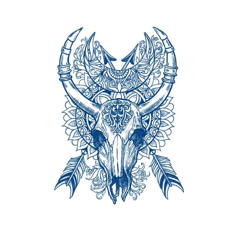 Чернила сока, татуировки, боди-арт, прочные, водонепроницаемые, временные татуировки, наклейки, Лев, Тигр, татуировка на руку, поддельные татуировки космонавта для женщин и мужчин