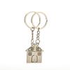 2 Pcs Lovers House Shape Keychain Valentine Love Key Fob