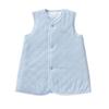 Cream De Coco DX Pile Long Vest Sleeper for Newborns and Made In Japan Sizes Babies, [Fall/Winter Material], 50-80cm (Blue)