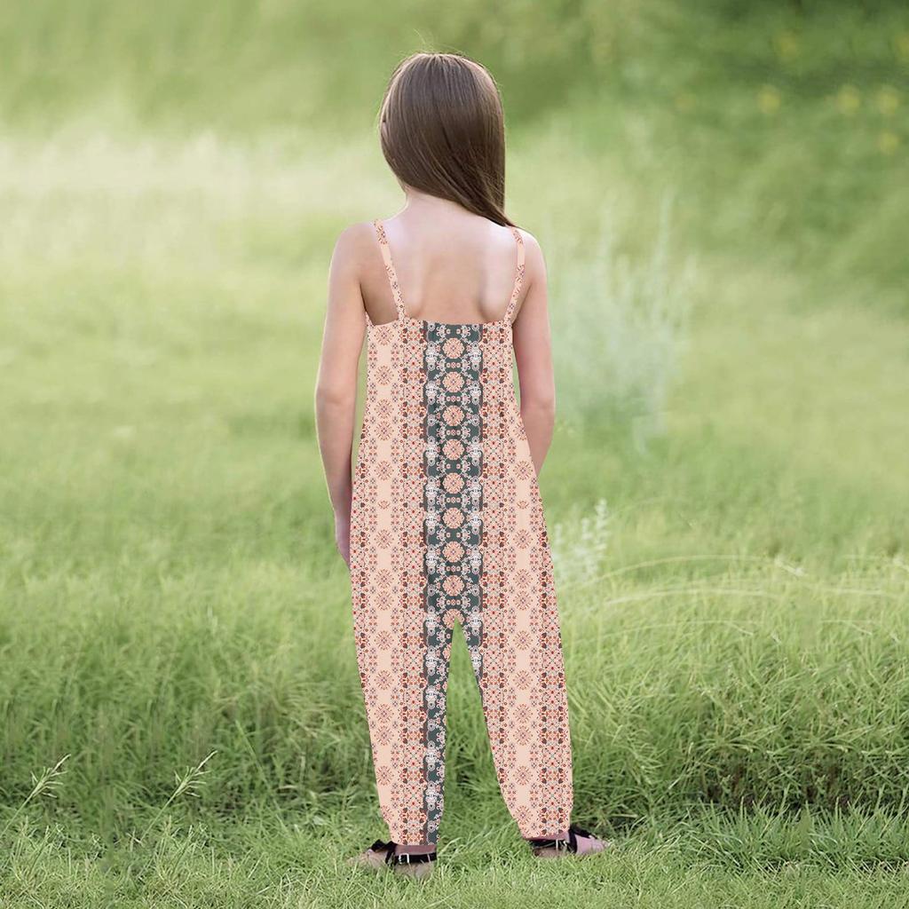 Летний комбинезон без рукавов для маленьких девочек, комбинезон, одежда