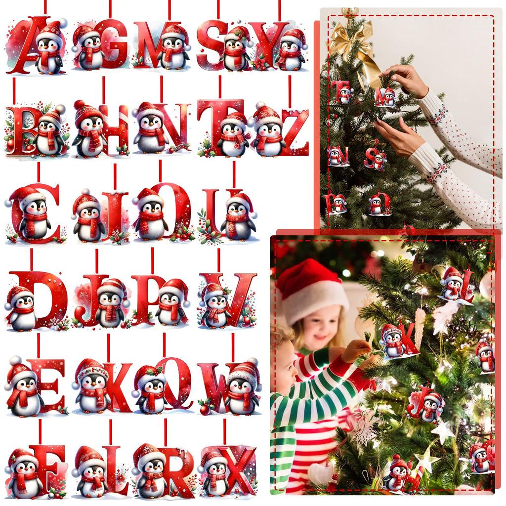 26 Letter,Christmas,Ornaments,Acrylic,1