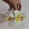 Sweet Yulan Flower Hair Claw Elegant Women Hair Accessories White Magnolia Shark Clip  Vacation