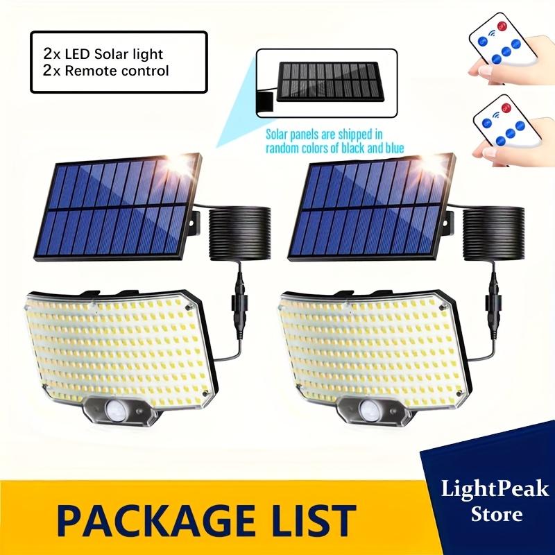 Интеллектуальный датчик 234LED Солнечный свет, Декоративный садовый свет, Уличный свет с дистанционным управлением, террасы, дворы, балконы, виллы