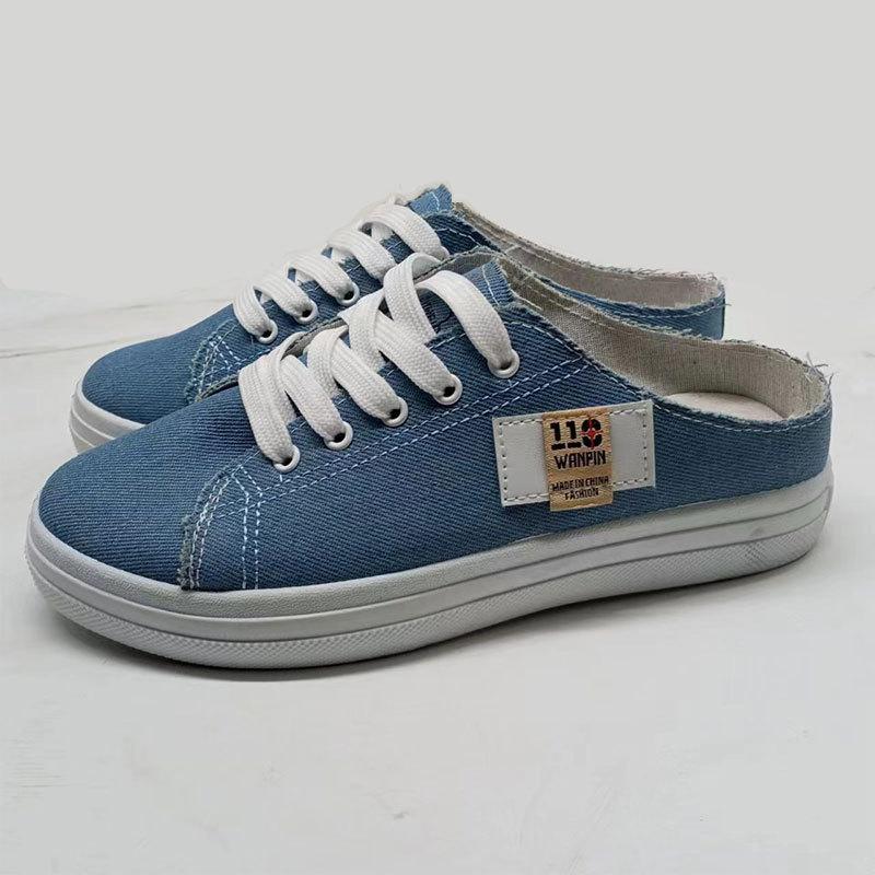 Women Fashion Canvas Shoes For Girls Sneakers Classic Breathable Shoes Women Non -Slip Denim Shoe Tennis Wonderful