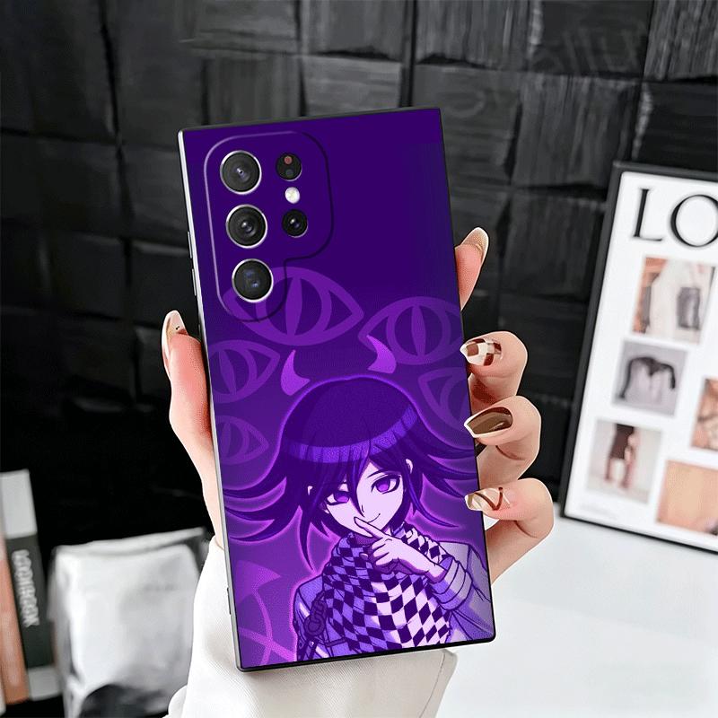 Anime D-Danganronpa Soft Phone Case for Samsung Galaxy S26 S25 Edge S24 Ultra S23 Plus S22 S21 FE S20 Black Cover Back Shell