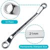 45-Degree Offset Ring Spanner Metric Box Wrench Double Box End Wrench  Fastening Repairing Tools