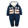 Winter Christmas Elk Infant Baby Thickening Warm Jumpsuit Newborn Boy Girl Rompers Coveralls