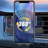 Автомобильный держатель для телефона с навигацией, автоматический воздуховыпускной клапан, вращающийся на 360 градусов, регулируемый крючок, подставка для смартфона с GPS-навигатором для вентиляционных отверстий прямого забора
