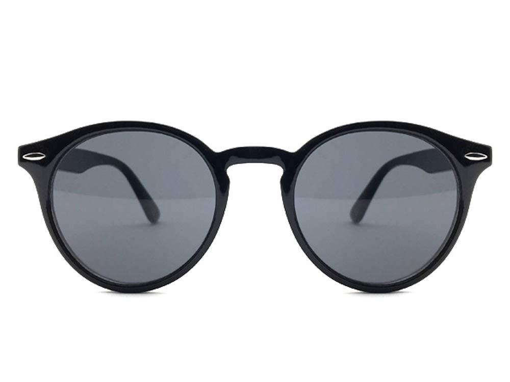 КЛАССИЧЕСКИЕ КРУГЛЫЕ СОЛНЦЕЗАЩИТНЫЕ ОЧКИ BOSTON Круглые Boston ЧЕРНЫЙ ДЫМ (Классические солнцезащитные очки) ×