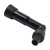 10-12mm Motorcycle Spark-Plug Cap / Resistor Cover Black 102º #XD05F-R Fittings