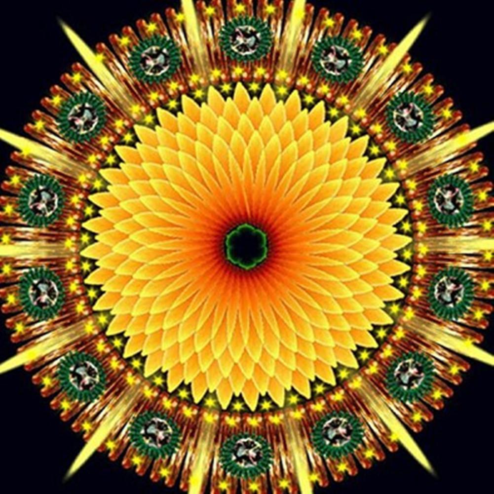 5D алмазная живопись, поделки, украшения для дома, настенная Мандала, цветок, декоративная картина, вышивка крестиком, полный комплект