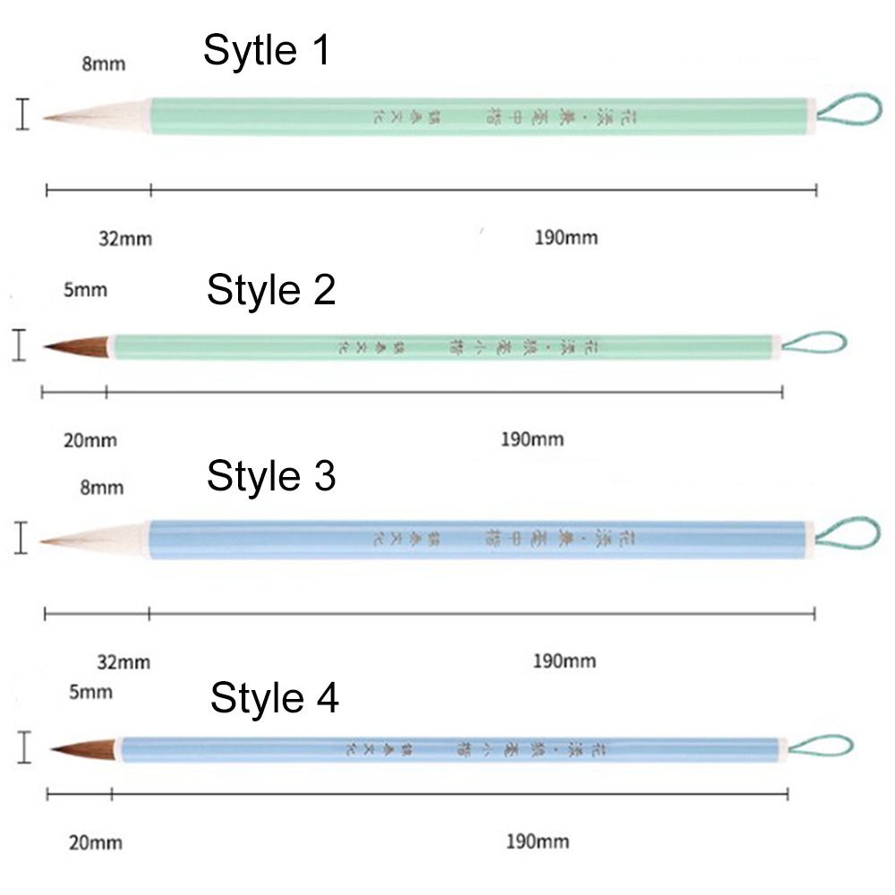 Кисть для китайской каллиграфии из волчьей шерсти, кисть для масляной живописи, кисть для акварели