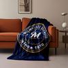 Milwaukee Brewers Logo Blanket print blanket soft and cozy perfect for the living room bed sofa or a nap,gift