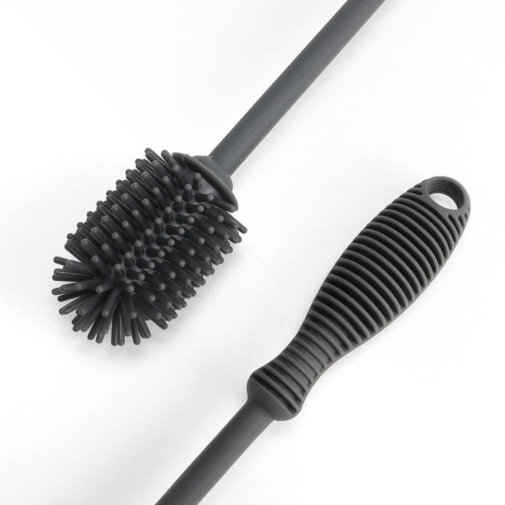 1pcs Household Brushes Without Dead Ends Silicone Bottle Brush Washing Cup Brush Insulation Cup Brushes Long Handle Washing Cup Brush