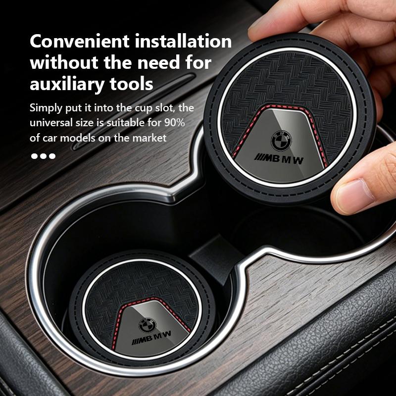 Car Cup Holder Coaster Non-Slip Pad Auto Interior Decor Accessories For BMW E36 E39 E87 E60 E46 E53 E90 F10 F20 F25 F30 X3 X5