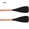 2 упаковки/лот Кулинария Кухонная утварь Эргономичные удобные деревянные ложки Деревянные ложки для приготовления пищи Антипригарное покрытие