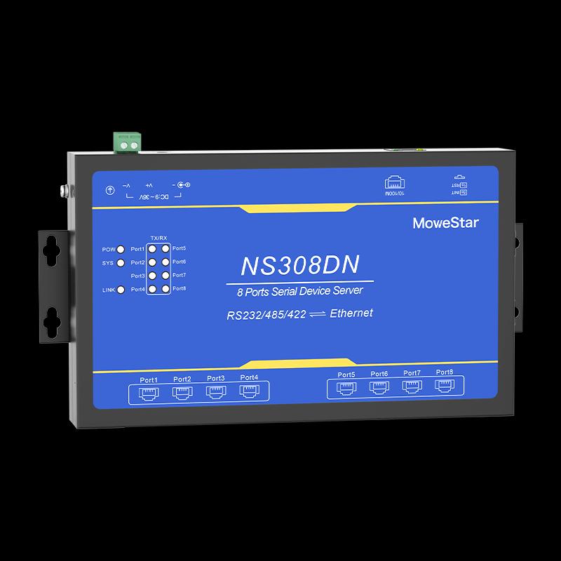 MoweStar 8-Port Serial to Ethernet Server