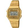Vintage Series Digital Watch A168WG-9W, Gold, for Men, Women, and Kids, Overseas Model