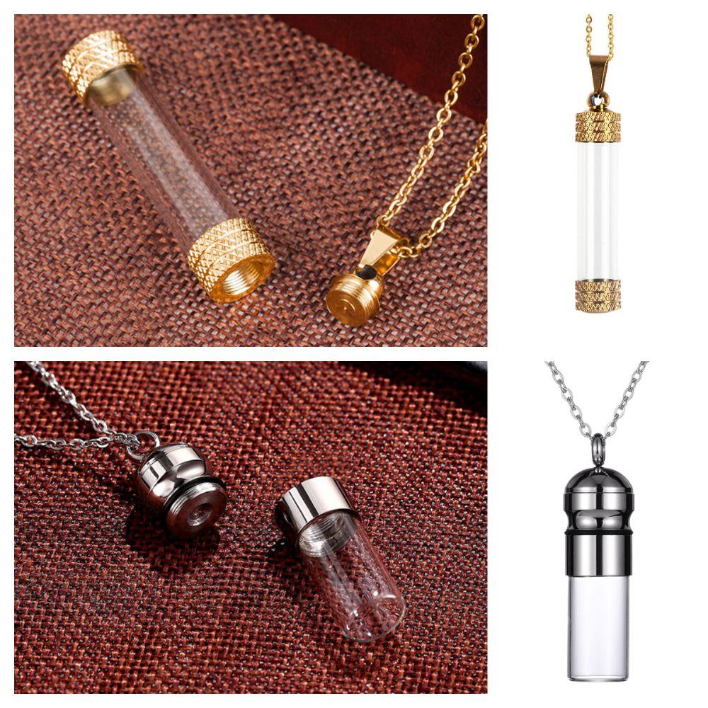 Ожерелье из стеклянной пробирки, сделай сам, для пепла, песка, флакон для духов, новые ожерелья-урны для пепла