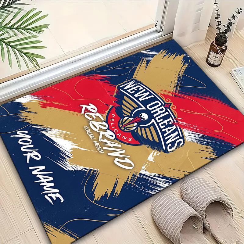 Custom Name Rug Orleans Pelicans Rebrand Area Rug Suitable for Indoor And Outdoor,Carpets for Homes, Offices,Living Rooms,Home Decor,Christmas Gift