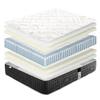 Mattress Set 90x190 Cm, Serenity, 27 Cm, Pocket Springs, Firm, Summer/winter Side + White Base 13 Cm Thick + Pillow + Duvet