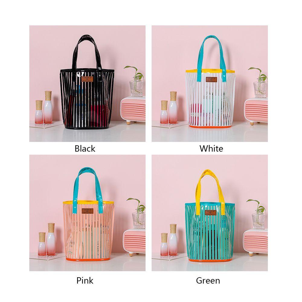 Новая прозрачная переносная сумка большой емкости Jelly Bag Летняя пляжная сумка Сумка через плечо Сумка для покупок MIT