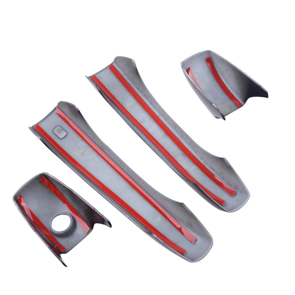 8 шт. Автомобильная глянцевая черная накладка на дверную ручку, подходящая для Jeep Grand Cherokee Dodge Durango 2011 2012-2014 2015 2016 2017