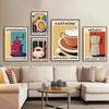 Italian Espresso Pot Coffee Bean Wall Art Afternoon Tea Series Living Room Decorative Canvas Paintings Posters and Prints