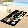 Пляжное полотенце с принтом ABBA The Movie и индивидуальным именем, большое, мягкое, быстросохнущее, для пляжа, кемпинга, плавания -HE158