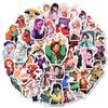 50 Anime Style Character Stickers Pp Material Waterproof Decorative Stickers Diy Water Cup Refrigerator Skateboard Luggage