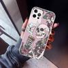 Ретро Чехол для телефона с черепом и бабочкой Для iPhone 17 Air 11 13 Mini 14 15 Plus 16 12 Pro Max 16E SE 7 8 Узор Мягкий ТПУ Задняя крышка  1