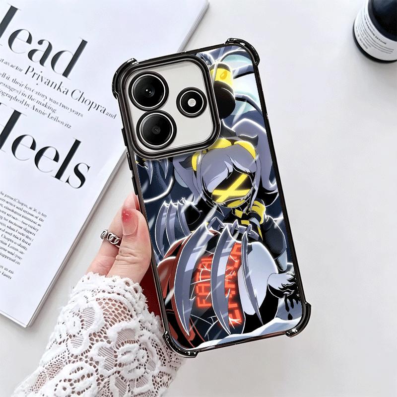 M-Murder D-Drones Game Plating Phone Case For Xiaomi Redmi Note 14 15 Pro Plus 13 12 11 11S 11T 10 9S 9 5G Anti-Fall Airabag Cov