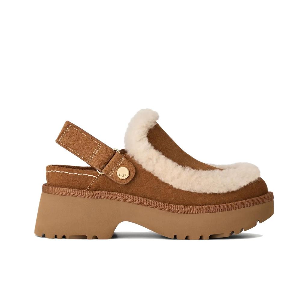 UGG Esmee Clog Удобная Модная Повседневная Обувь 5 см Женские клоги Коричневый 1173331-CHE