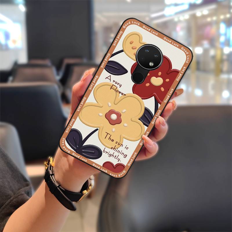 Durable Silicone Phone Case For Nokia 6.2/7.2 Anti-knock Cover Cute Back Cover Dirt-resistant TPU Soft Case Protective