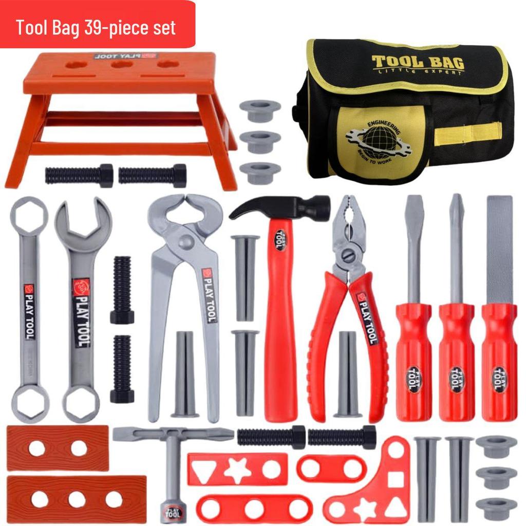 2025 Kids' Toolbox Pretend Play Set with Electric Drill & Screws