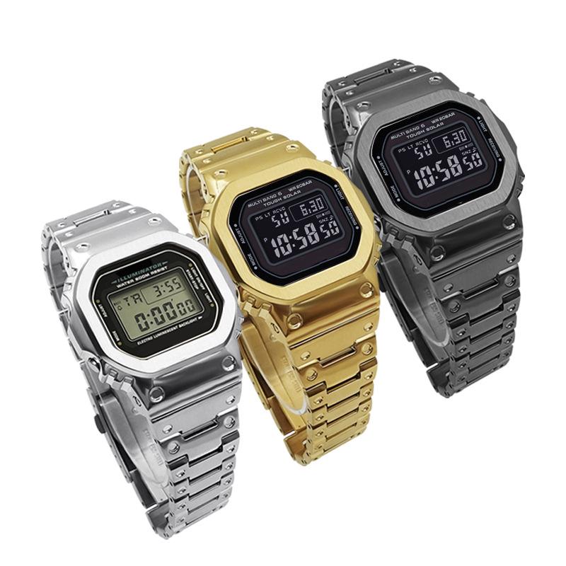 Запасной корпус и ремешок из нержавеющей стали для мужских часов Casio G-Shock DW-5600/GW-M5610