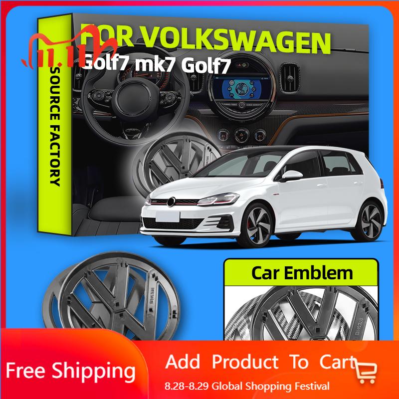 BGI1 Golf For VW VOLKSWAGEN New 135mm 113mm Car Styling Front Grille Emblem Rear Trunk Lid Badge Accessories For Volkswagen Golf7 mk7 EF3