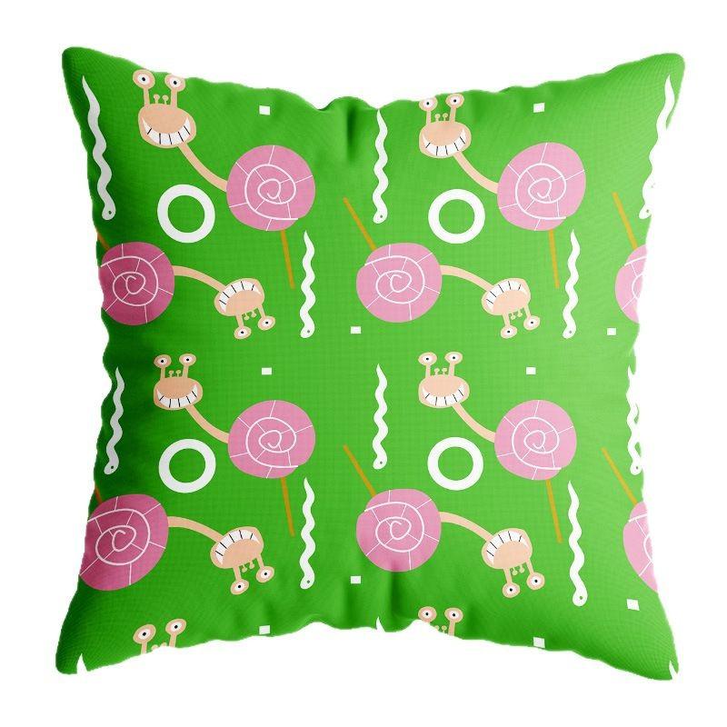 Маленькая свежая наволочка Многоцветная мультяшная милая детская наволочка на подушку для стула Квадратная дофаминовая бархатная наволочка