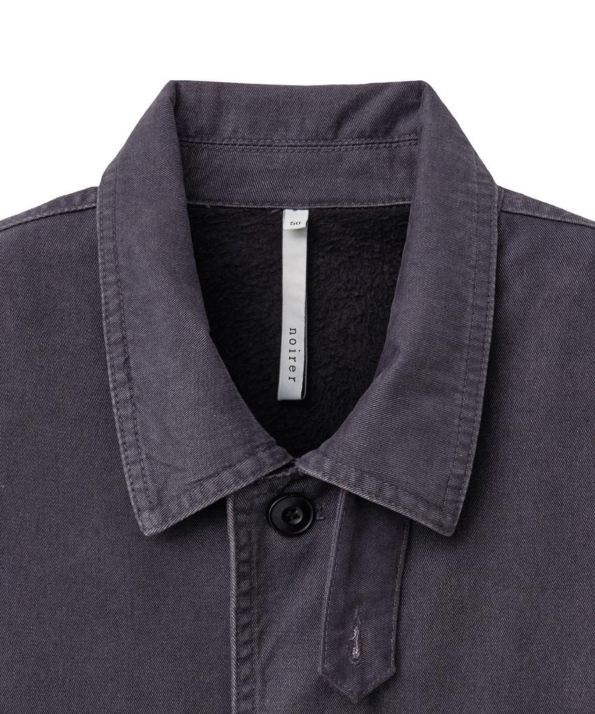 NOIRER Garment Washed Chore Jacket (Purple Grey)