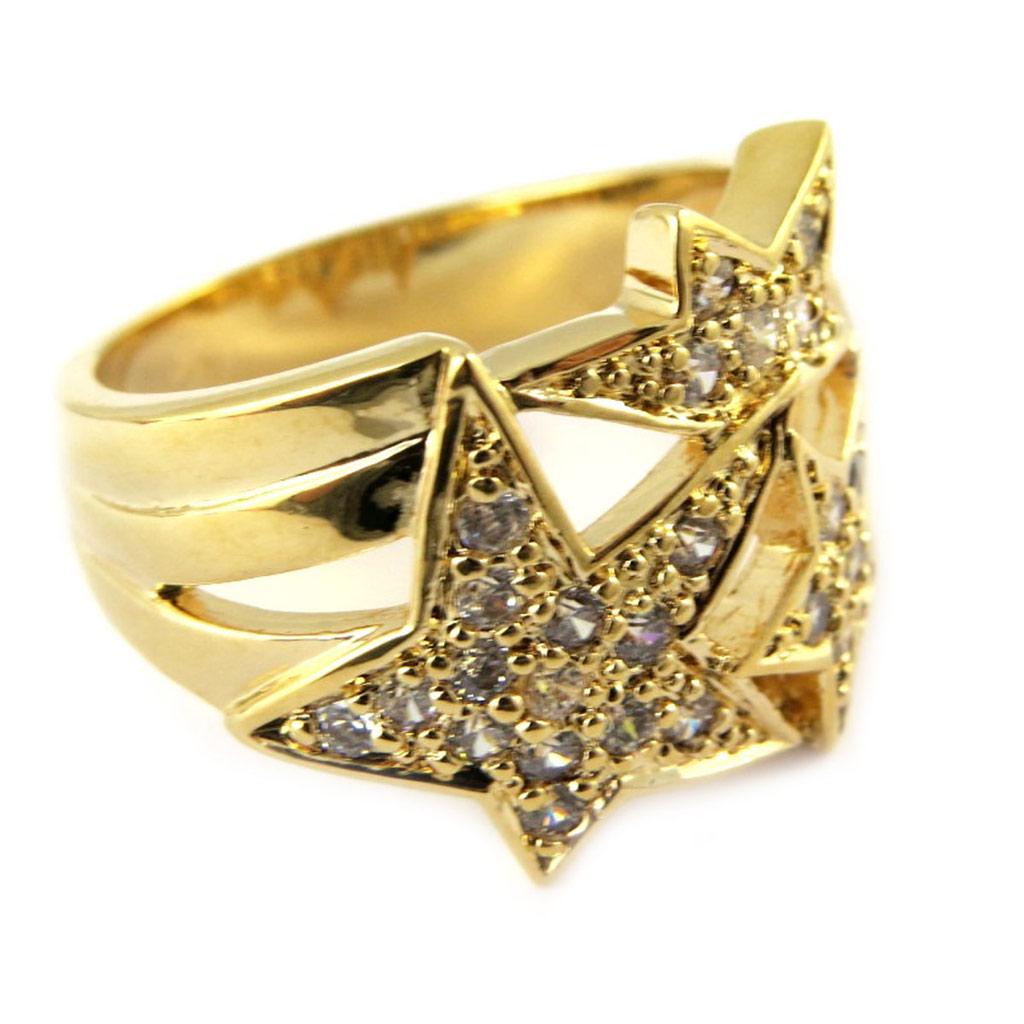 Gold Plated Ring 'Sublime Stars'