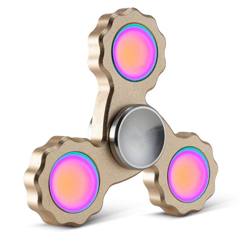 Светящийся металлический сплав Fidget Spinner: Игрушка для снятия стресса с ночным свечением