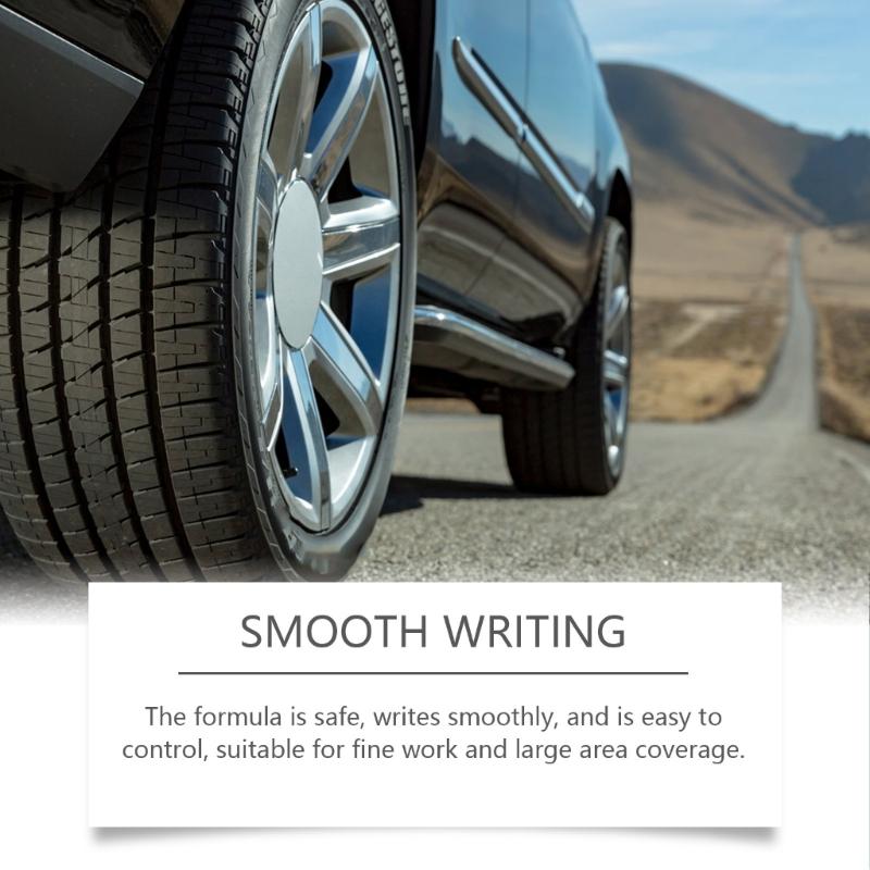 15 шт. черная ручка для краски для шин, быстросохнущая, водостойкая, черная ручка-маркер для шин для надписей и ремонта царапин на автомобильных шинах