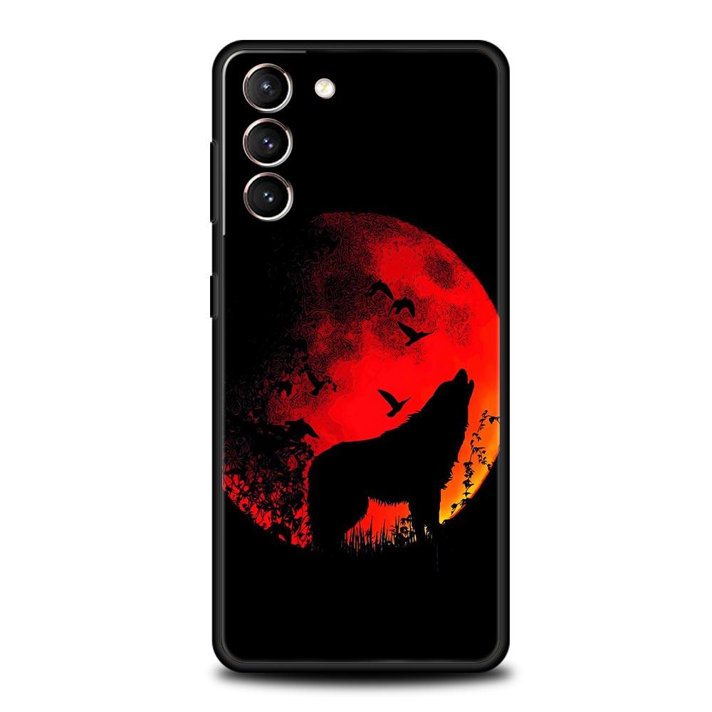 Чехол Волк Животное Для Samsung Galaxy S22 Ultra S21 S20 FE 5G S10 S9 S24 Plus S10E S23 Чехол для Телефона Черный Силикон Мягкий